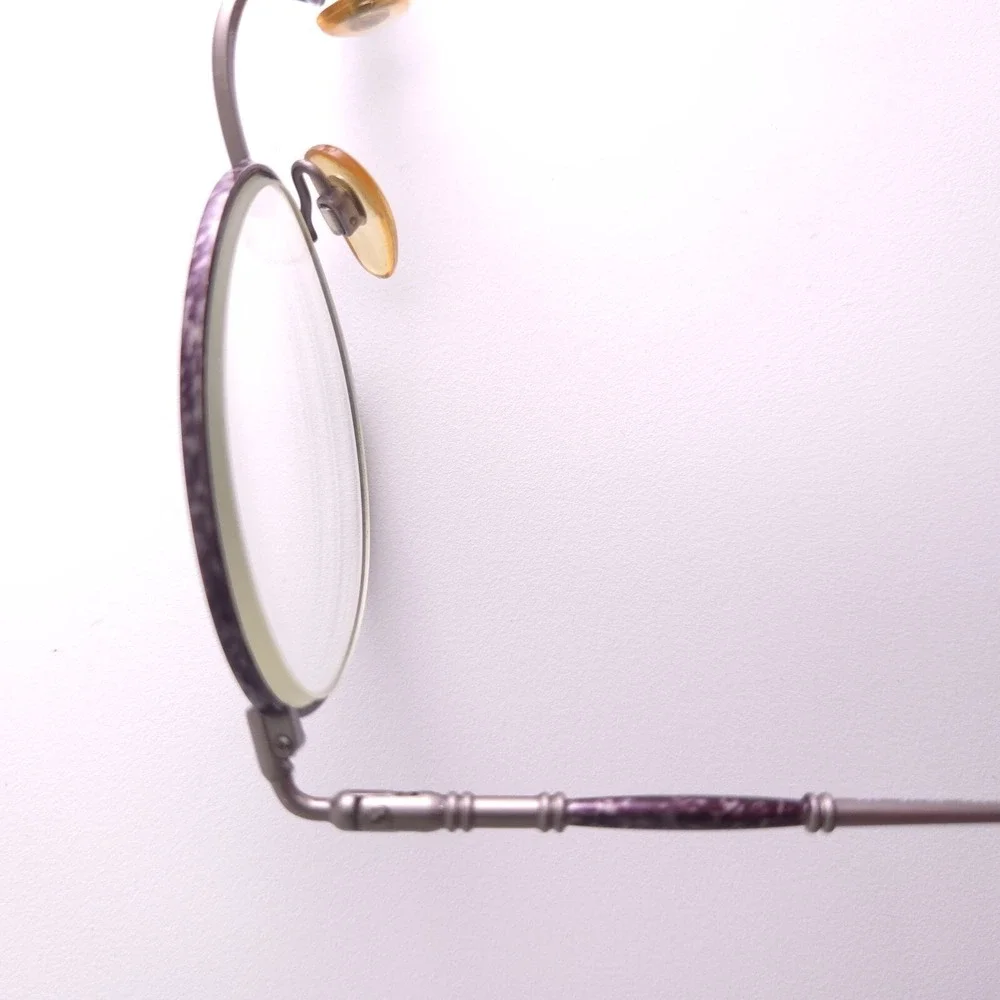 Anne Klein II 6003 K1054 Silver Violet Purple Metal Glasses Frames 50-19-135